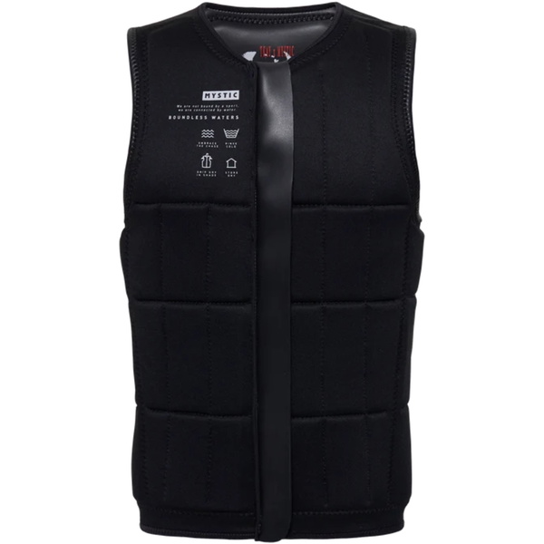 2026 Mystic Männer Anarchy Front Zip Wake Impact Vest 35005.240210 - Black